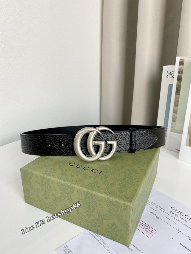Gucci經典男士皮帶 古奇豬皮紋腰帶  jjp2775